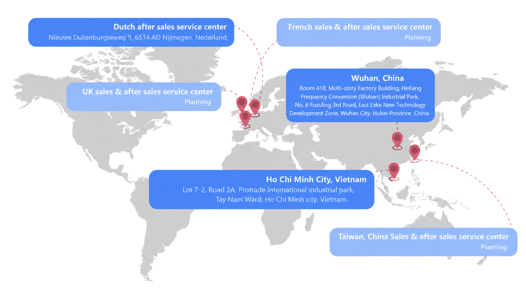 MOTINOVA Global Service Footprint